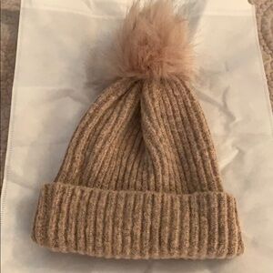 NWOT blush pink winter hat